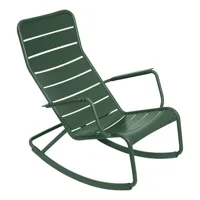 fermob - fauteuil à bascule luxembourg - vert cèdre/texturé/lxh 69,5x92cm/résistant aux uv